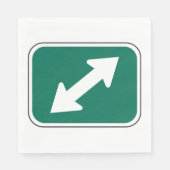 Dubbele richting pijlen papier servetten (Voorkant)