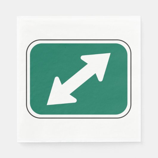 Dubbele richting pijlen papier servetten (Voorkant)