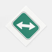 Dubbele richting pijlen papier servetten (Hoek)