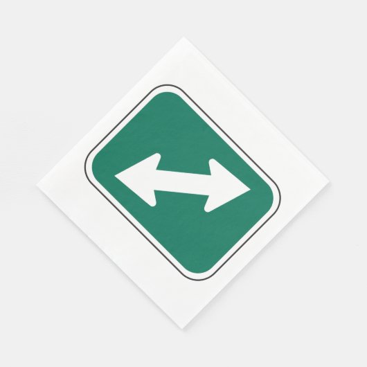 Dubbele richting pijlen papier servetten (Hoek)