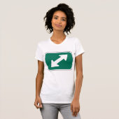 Dubbele richtpijlen Womens T-shirt (Voorkant volledig)