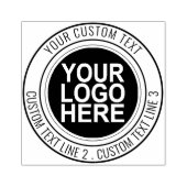 Dubbele Ring Aangepaste Logo Ronde Rubberstempel (Afrduk)