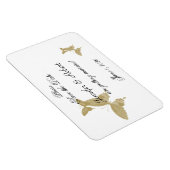 Dubbele Ring Vlinder Bruiloft Save the Date Magneet (Rechterzijde)