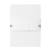 Dubbele Ring Vlinder Monogram Bruiloft Buik Band Uitnodigingen Wikkel (Achterkant Voorbeeld)
