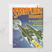 Dubbele Rocket Briefkaart (Voorkant / Achterkant)