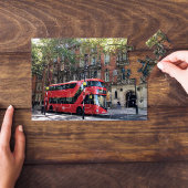 Dubbele rode bus | West End London Kensington Legpuzzel