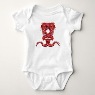 Dubbele rode draak romper