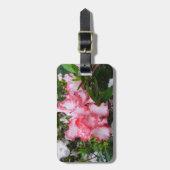Dubbele rode en witte Azaleas Spring Floral Bagagelabel (Voorkant verticaal)