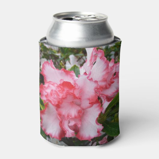 Dubbele rode en witte Azaleas Spring Floral Blikjeskoeler (Blikje Voorkant)