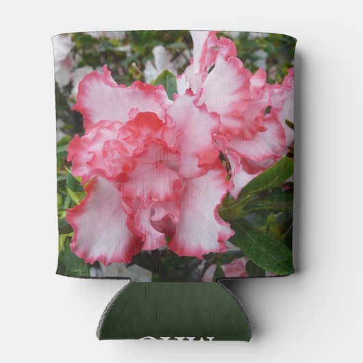 Dubbele rode en witte Azaleas Spring Floral Blikjeskoeler (Achterkant)