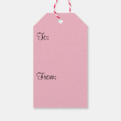 Dubbele rode en witte Azaleas Spring Floral Cadeaulabel (Achterkant)