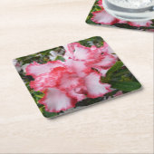 Dubbele rode en witte Azaleas Spring Floral Kartonnen Onderzetters (Schuin)