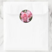 Dubbele rode en witte Azaleas Spring Floral Ronde Sticker (Tas)