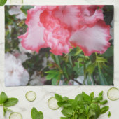 Dubbele rode en witte Azaleas Spring Floral Theedoek (Gevouwen)