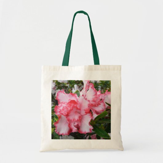 Dubbele rode en witte Azaleas Spring Floral Tote Bag (Voorkant)