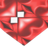 Dubbele Rode Harten Tafelkleed (Gekanteld)