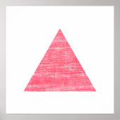 Dubbele Roze driehoek met stempel Poster (Voorkant)