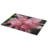 Dubbele roze Hibiscus-snijkaart Snijplank (Hoek)