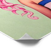 Dubbele roze ponytails poster (Hoek)