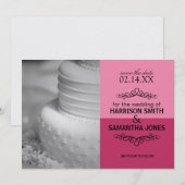 Dubbele roze sparen de Mededelingen van de Bedradi Kaart (Voorkant / Achterkant)