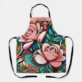 Dubbele Rozen: een spectaculaire Floral Arrangemen Schort (Voorkant)