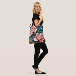 Dubbele Rozen: een spectaculaire Floral Arrangemen Tote Bag