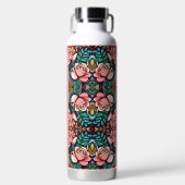 Dubbele Rozen: een spectaculaire Floral Arrangemen Waterfles (Voorkant)