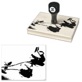 Dubbele Rozen Rubberstempel (Gestempeld)