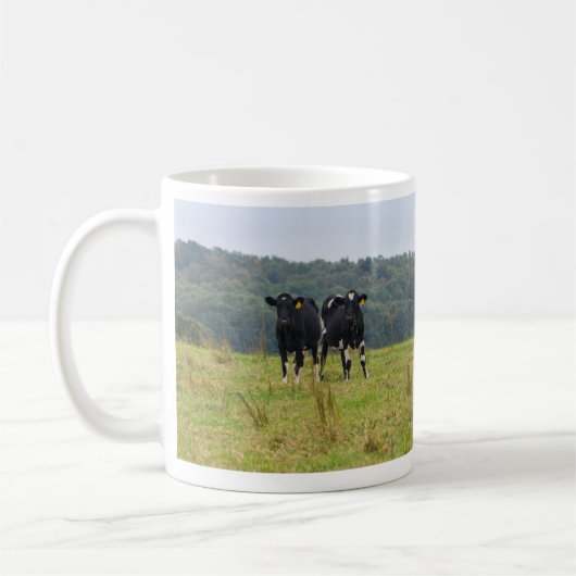 Dubbele Rundvee Problemen Koffie Mok (Links)