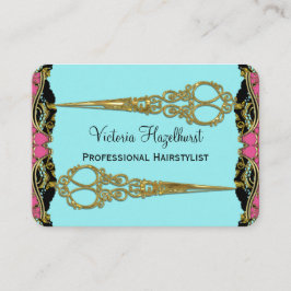Dubbele schaar Parijs Baroque Hairstyist Visitekaartje