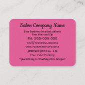 Dubbele schaar Parijs parelbaroque hairstyist Visitekaartje (Achterkant)
