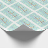 Dubbele schedels roeien cadeaupapier (Hoek)