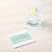 Dubbele schedels roeien kartonnen onderzetters (Insitu)