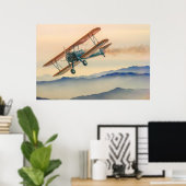 Dubbele schroefdraad voor oldtimer poster (Thuiskantoor)