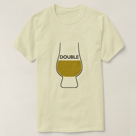 Dubbele Serving van Whisky T-shirt (Design voorkant)