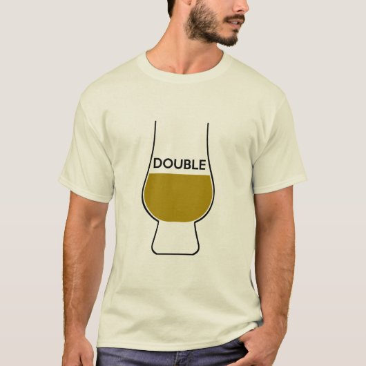 Dubbele Serving van Whisky T-shirt (Voorkant)