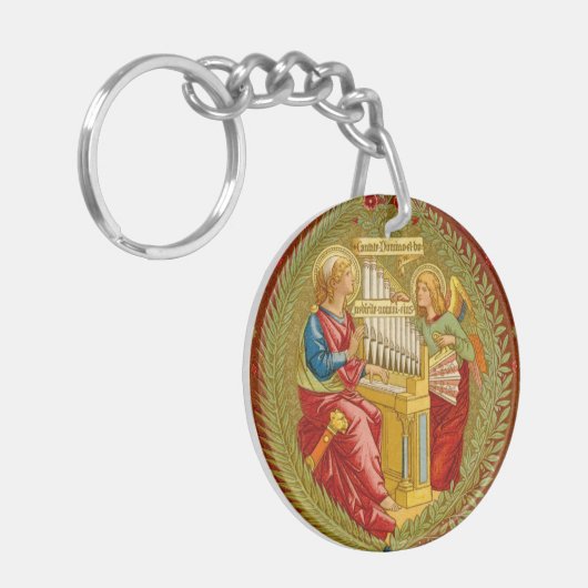Dubbele Sint-Cecilia van Rome (SNV 36) Sleutelhanger (Voorkant Links)