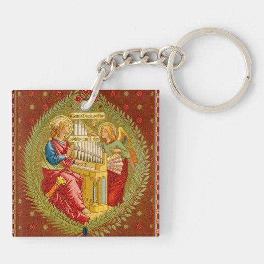 Dubbele Sint-Cecilia van Rome (SNV 36) Sleutelhanger (Achterkant)