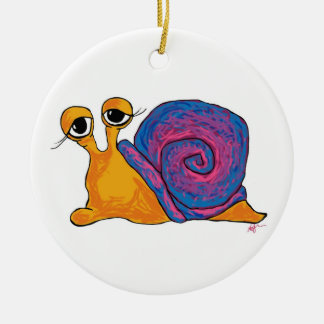 Dubbele slakkenronde-versiering keramisch ornament