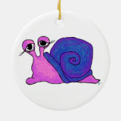 Dubbele slakkenronde-versiering keramisch ornament (Achterkant)