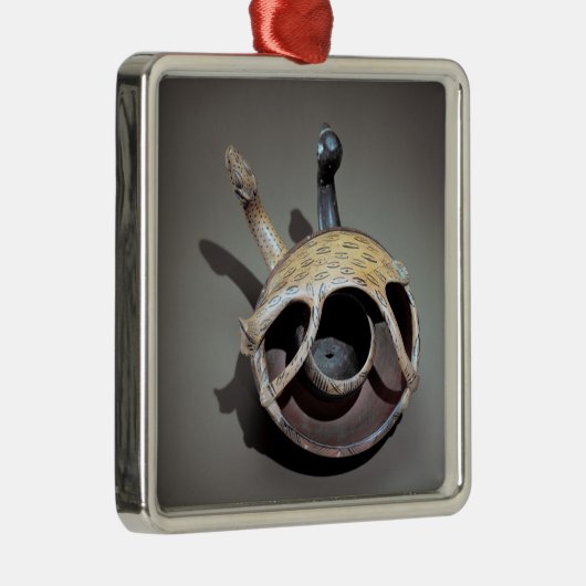 Dubbele slang metalen ornament (Rechts)