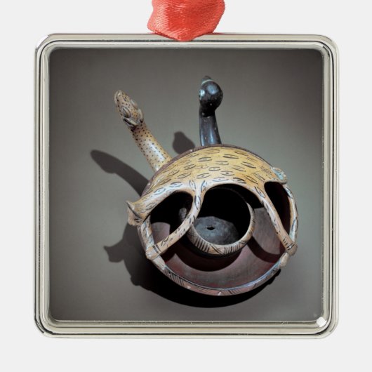 Dubbele slang metalen ornament (Voorkant)