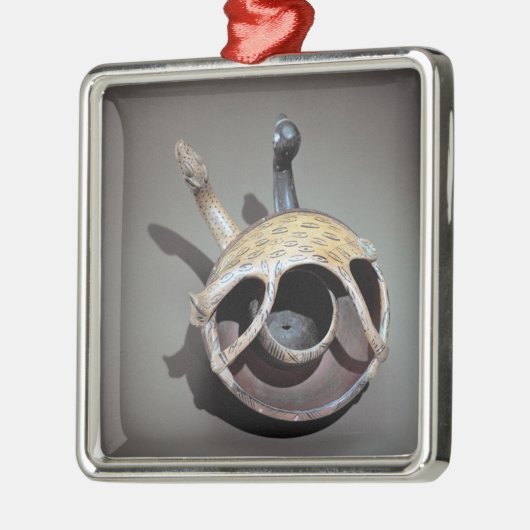 Dubbele slang metalen ornament (Links)