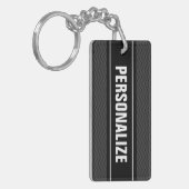 Dubbele sleutelhanger | Beide zijden personalisere (Voorkant Links)