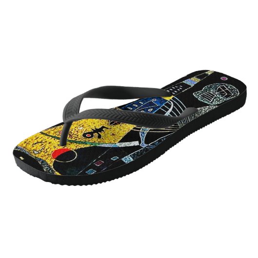Dubbele spanning van Kandinsky Teenslippers (Schuin)