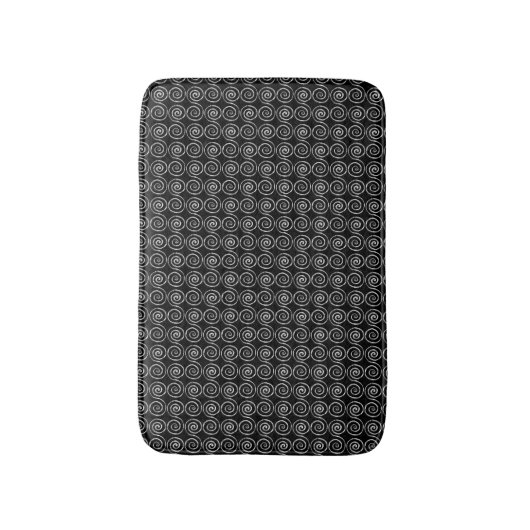 Dubbele Spiraal Keltisch Patroon Badmat (Voorkant Verticaal)