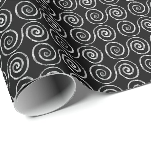 Dubbele Spiraal Keltisch Patroon Cadeaupapier (Rol Hoek)