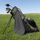 Dubbele Spiraal Keltisch Patroon Golfhanddoek (Groen)