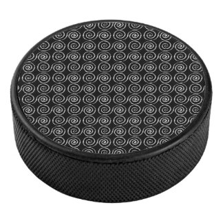 Dubbele Spiraal Keltisch Patroon Hockey Puck