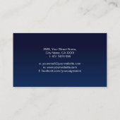 Dubbele Spiraal Nautilus Shell Pearl Outline Visitekaartje (Achterkant)